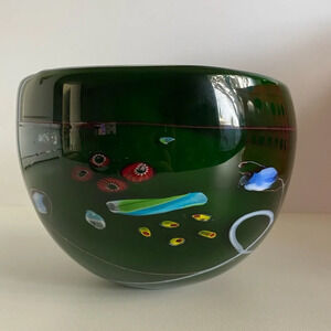 Vintage SDS SEAPOOT GROUP DESIGN Exquisite Green Decorative Art Bowl